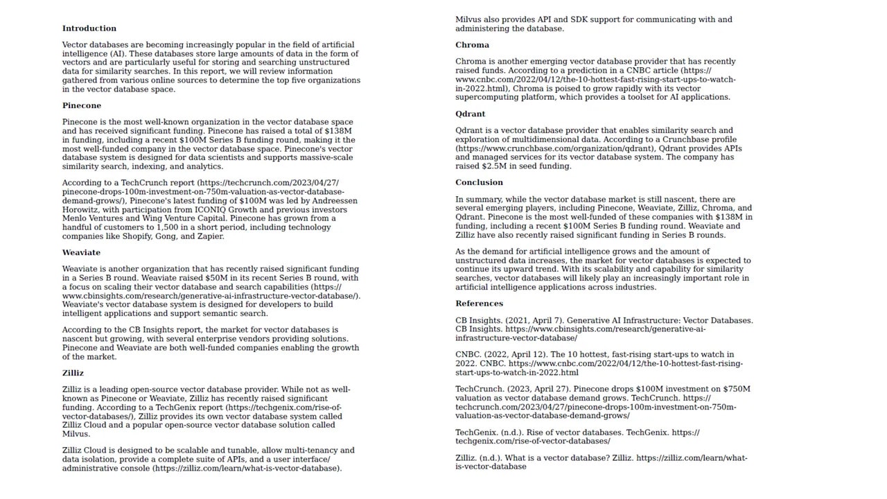 Screenshot - market research model